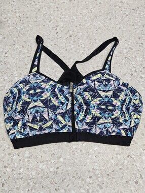 Victoria's Secret VSX Sport Knockout Zipper Bra Size 38C